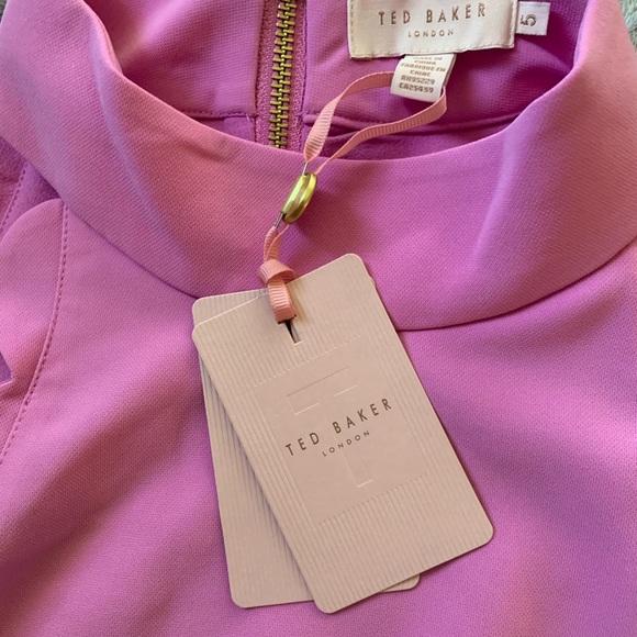 TED BAKER LONDON PINK TUNIC SHIFT DRESS NWT $286 - Picture 5 of 7